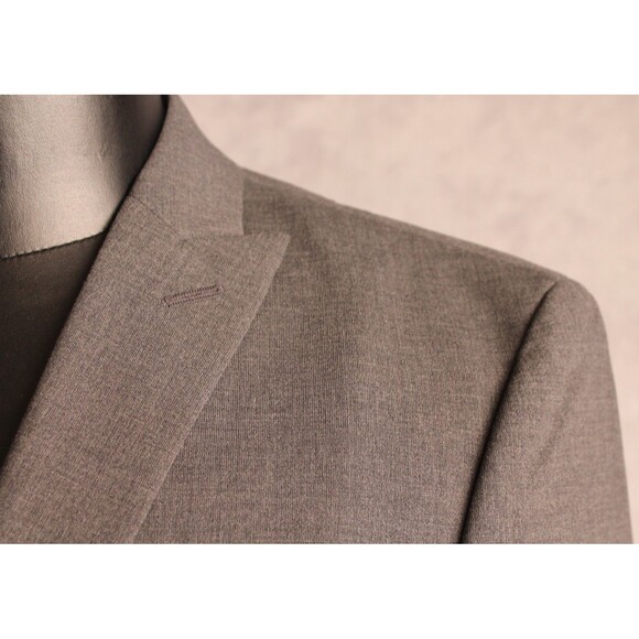 John Varvatos Men's Peak Lapel Blazer Sport Coat Size 40R Wool Blend Gray - Picture 3 of 10